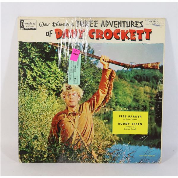 WALT DISNEY'S THREE ADVENTURES OF DAVY CROCKET