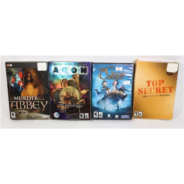 4 PC GAMES: MURDER IN THE ABBEY (2008)/AGON THE