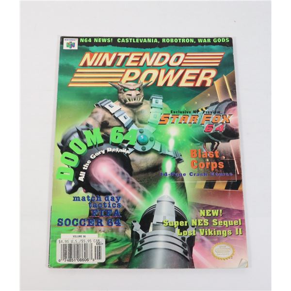 NINTENDO POWER MAY 1997 VOLUME 96 DOOM 64