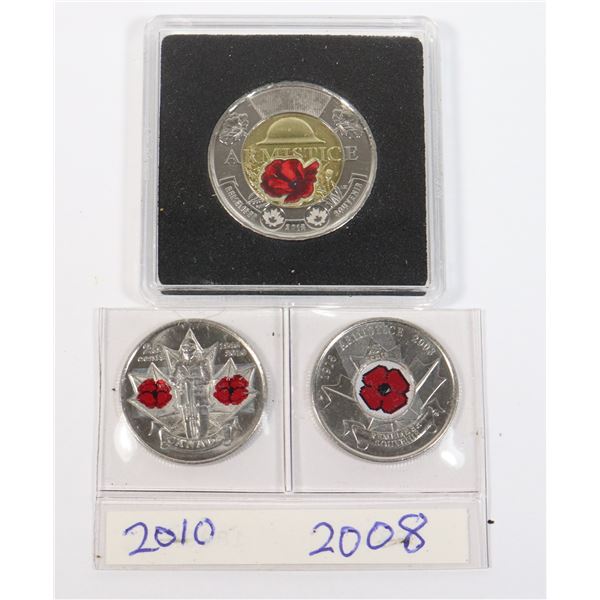 2018 COLOURED ARMISTICE TWO DOLLAR AU
