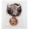 Image 1 : 1-OZ .999 FINE COPPER BUFFALO ROUND IN CAPSULE