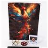 Image 1 : PHOENIX CANVAS WALL ART IN PLASTIC TUBE