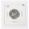 Image 1 : 1965 CANADA 25 CENTS PROOF LIKE 80% SILVER