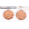 Image 2 : TWO 1-OZ COPPER ROUNDS IN CAPSULES, COMES WITH