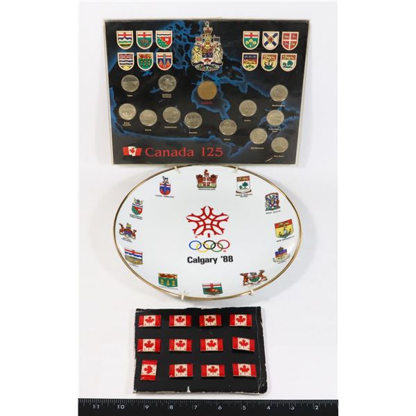 CANADA 125TH ANNIVERSARY COIN SET, NEVER OPENED