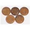 Image 2 : FIVE CANADA LARGE 1918 1 CENT, YEAR WWI ENDED