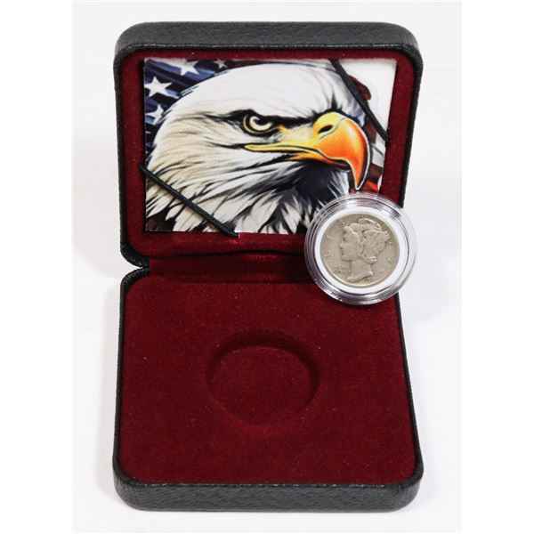 1941 USA MERCURY DIME IN CAPSULE AND DISPLAY BOX