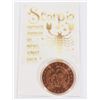 Image 1 : 1-OZ PURE 999 SCORPIO COPPER ROUND IN CAPSULE AND