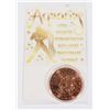 Image 1 : 1-OZ PURE 999 AQUARIUS COPPER ROUND IN CAPSULE AND