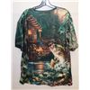 Image 2 : BEAUTIFUL SILK LIKE T-SHIRT XXL CABIN BY THE LAKE