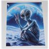Image 1 : ALIEN EARTH CANVAS PAINTING -VIVID
