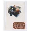 Image 1 : $10 BISON BAR 1-OZ 999 FINE COPPER WITH CARD