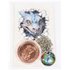 Image 1 : 1-OZ 999 FINE COPPER DRAGON ROUND IN CAPSULE WITH