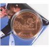 Image 2 : 1-OZ 999 FINE COPPER TRUMP WALL ROUND IN
