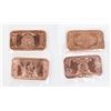 Image 2 : FOUR 1-OZ 999 ASSORTED COPPER BARS