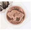 Image 2 : 1-OZ FINE BUFFALO COPPER ROUND IN CAPSULE