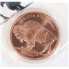 Image 2 : 2-OZ FINE BUFFALO COPPER ROUND IN CAPSULE