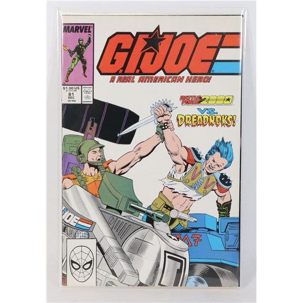MARVEL ISSUE 81 DEC. G.I.JOE A REAL AMERICAN
