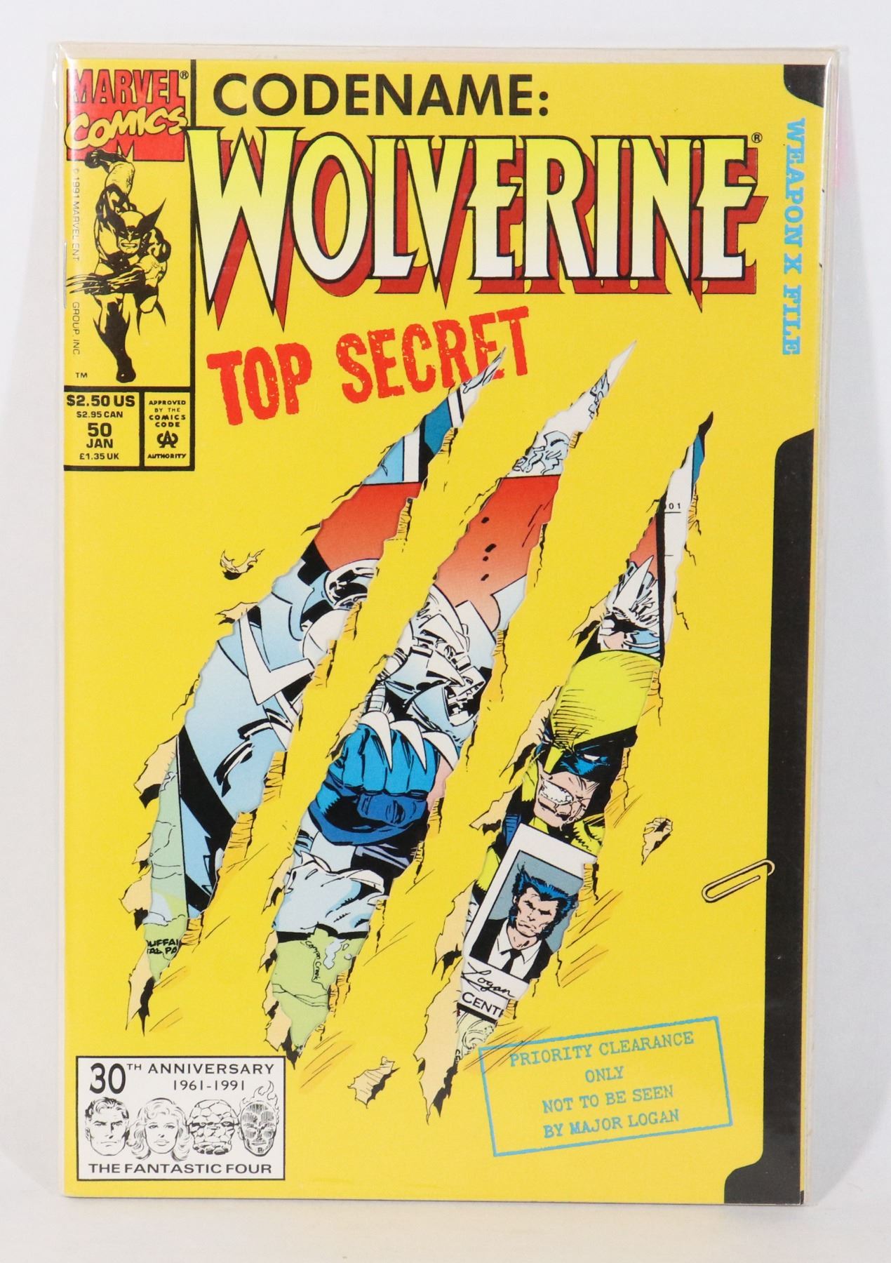 MARVEL COMICS ISSUE 50 JAN CODENAME: WOLVERINE