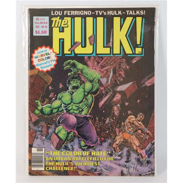 MARVEL THE HULK COMIC ISSUE 12 DECEMBER 1978