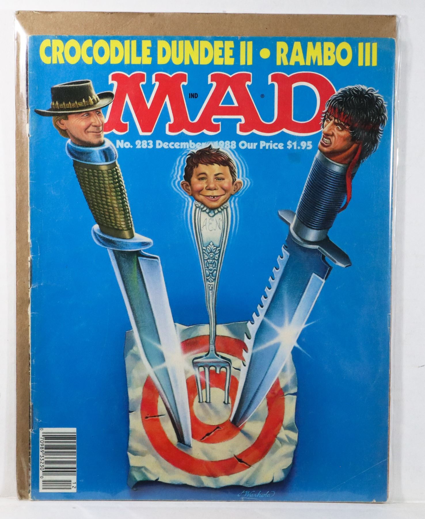 MAD MAGAZINE #283 (CROCODILE DUNDEE VS RAMBO)