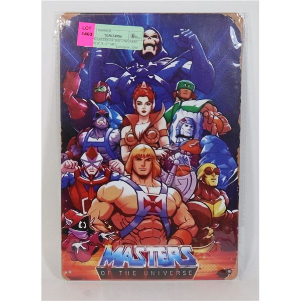 NEW MASTERS OF THE UNIVERSE THEME 8" X 12" ART