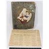 Image 1 : ANTIQUE ORIGINAL SCRAPBOOK INCLUDING LOVELY SMALL