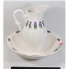 Image 1 : LARGE BASIN AND PITCHER MARKED MADE IN CANADA