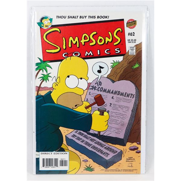 BONGO SIMPSONS #62 (2001)