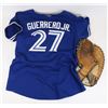 Image 1 : BLUE JAYS JERSEY AND VINTAGE BASEBALL GLOVE