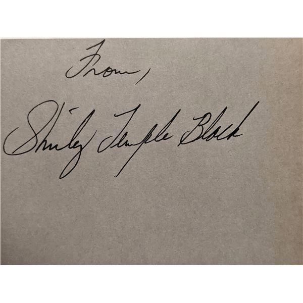 Shirley Temple Black signature