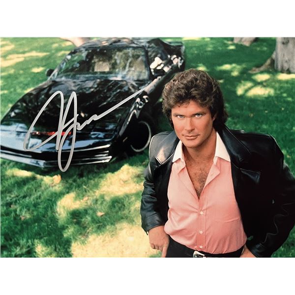 Knight Rider David Hasselhoff signed  photo