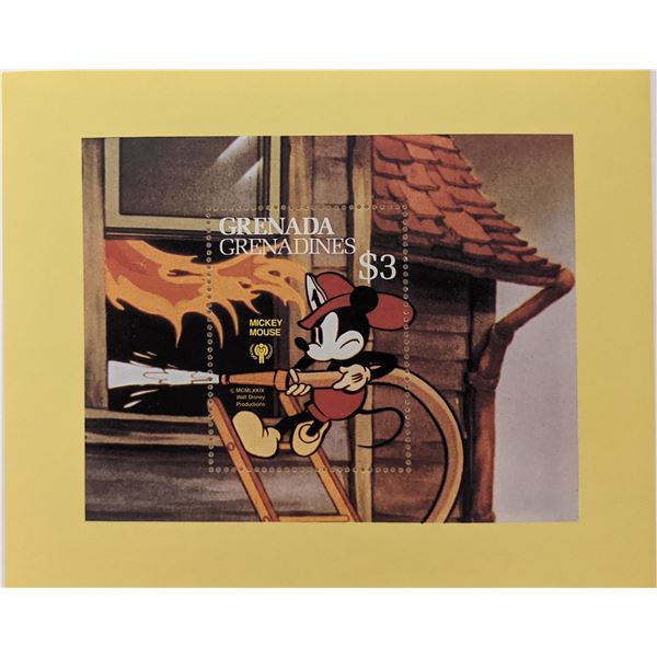 Mickey Mouse Souvenir Stamp Sheet