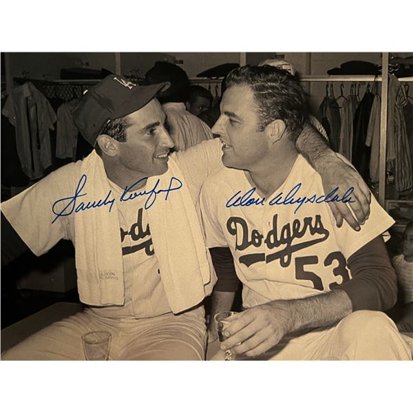 Sandy Koufax and Don Drysdale signed photo