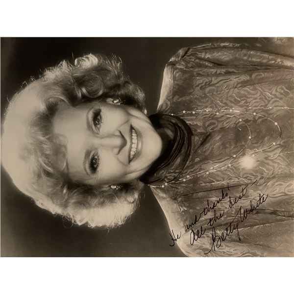 Betty White signed photo