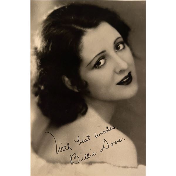 Billie Dove signed photo