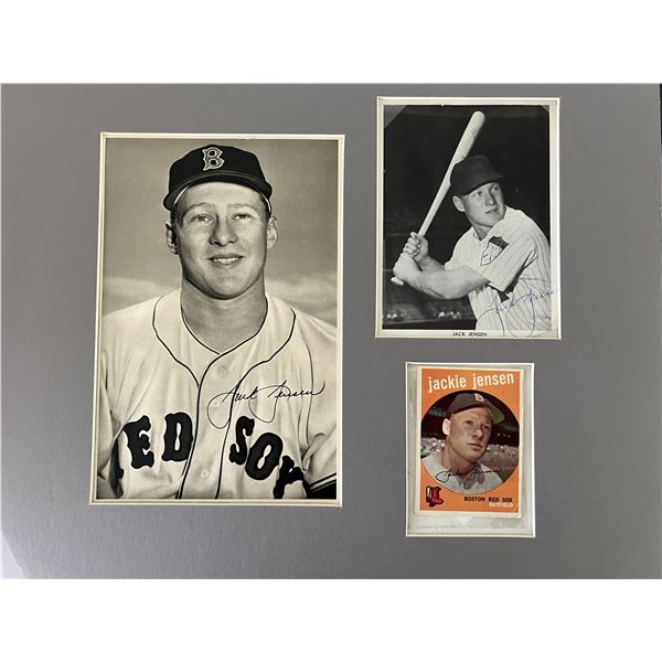 Boston Red Sox Jackie Jensen signed photo collage