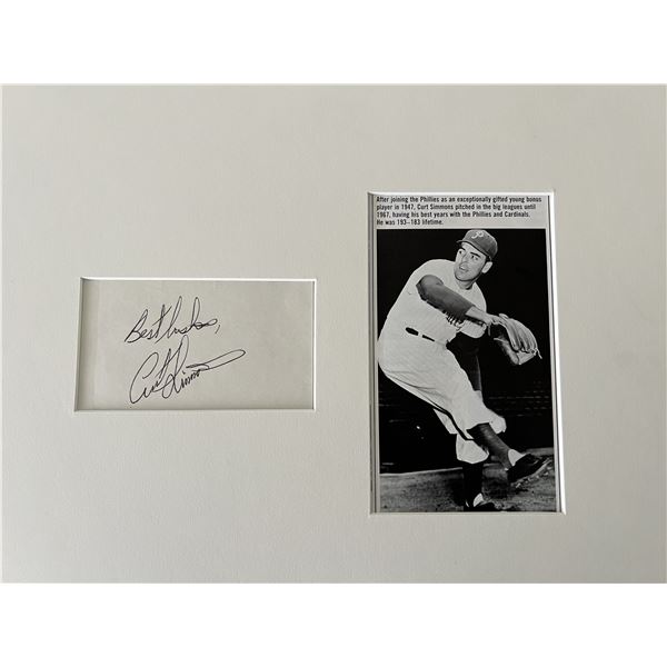 Philadelphia Phillies Star Curt Simmons signed collage