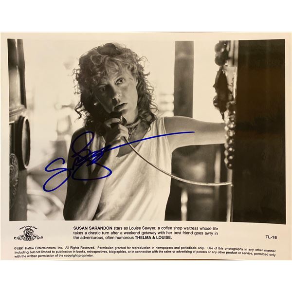 Thelma & Louise Susan Sarandon signed movie photo
