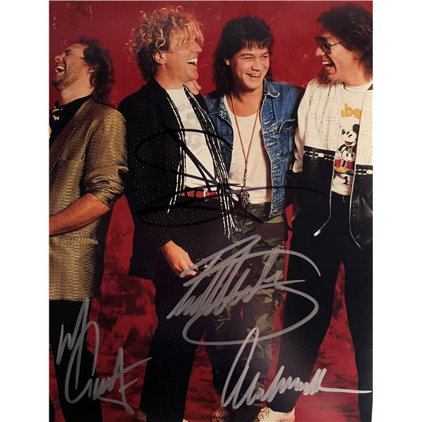 Van Halen band signed photo