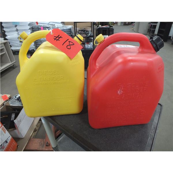 Two 20 Littre Jerry Cans