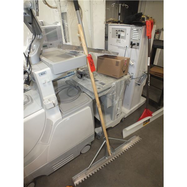 2 Metal Landscaping Rakes