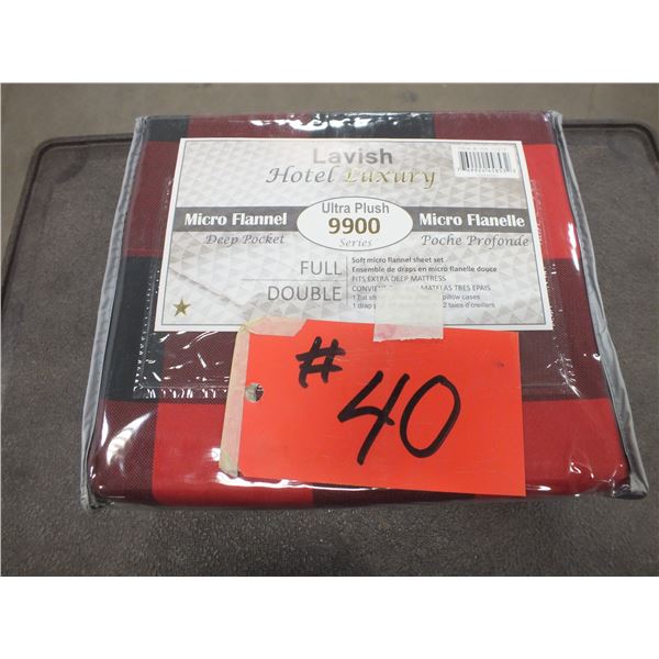 Full Double Flannel Sheet Set