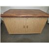 Image 1 : Wooden Cabinet w/ Padded Top