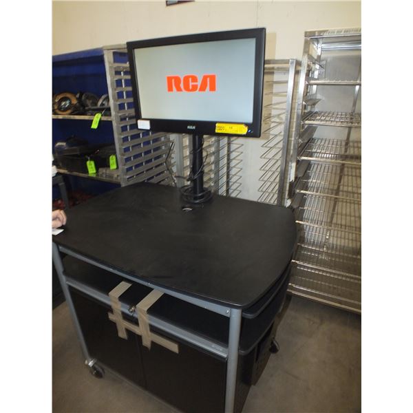Audio Video Cart w/ Monitor