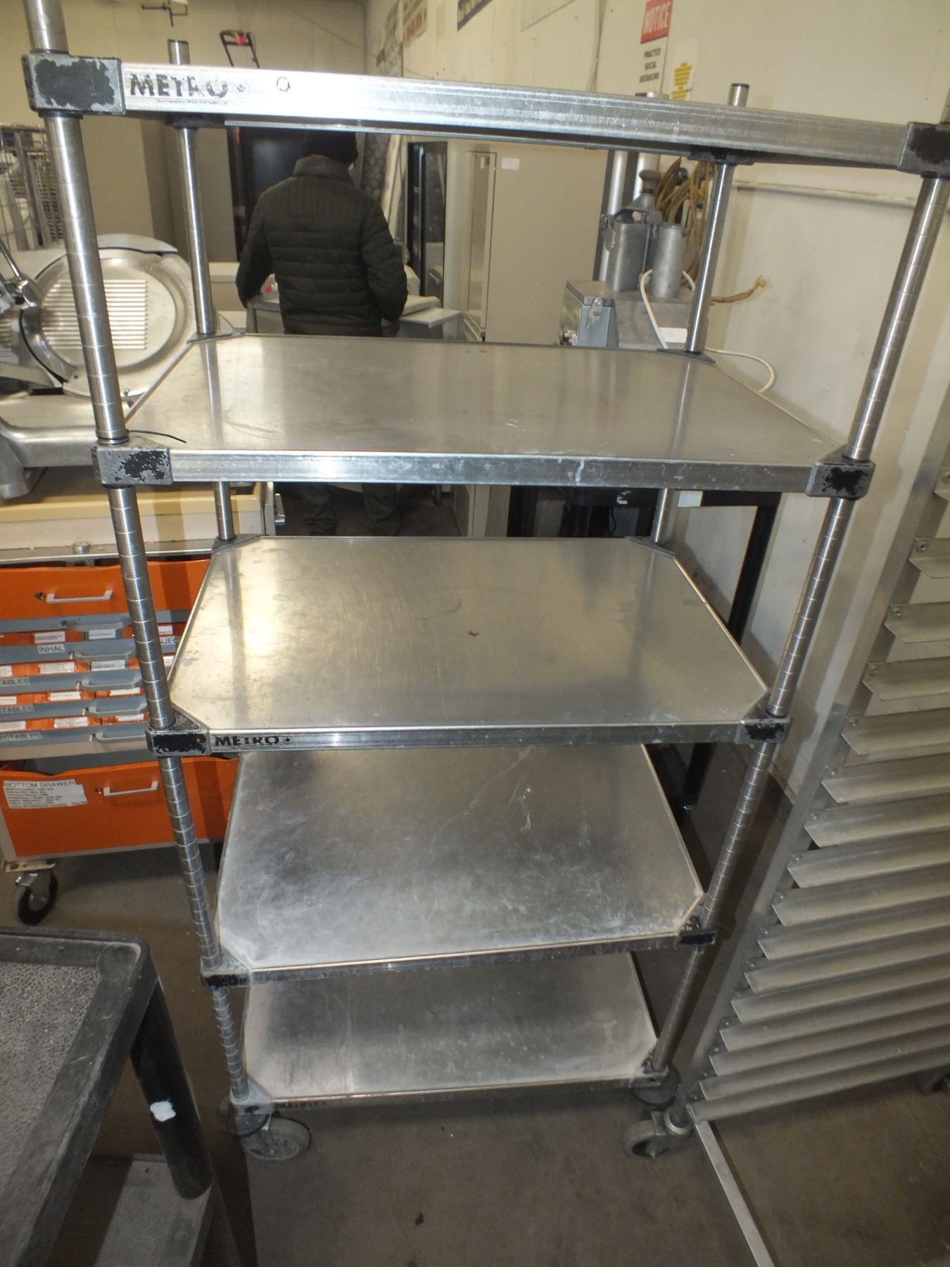 Stainless Steel Metro Rack On Wheels