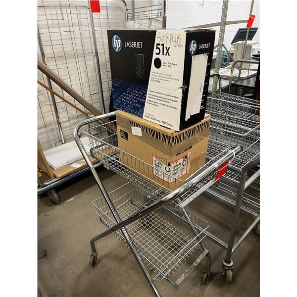 Stainless Steel Cart On Wheels w/ Toner
