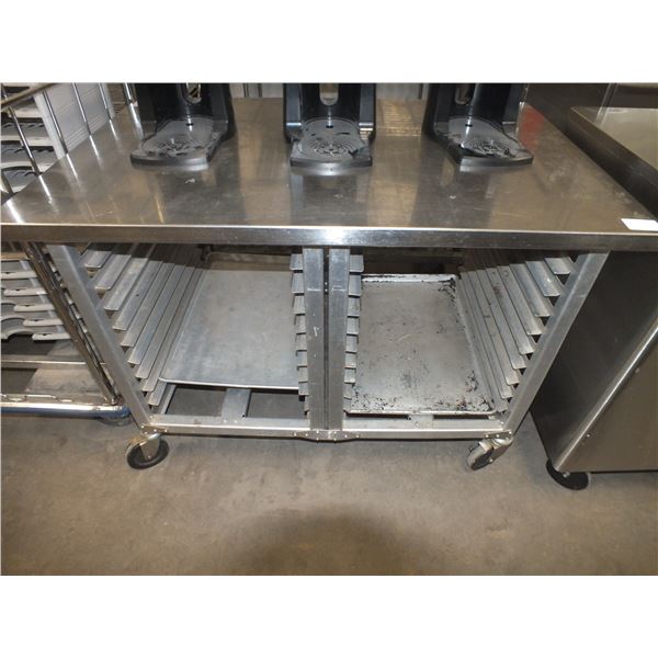 Stainless Steel Table On wheels