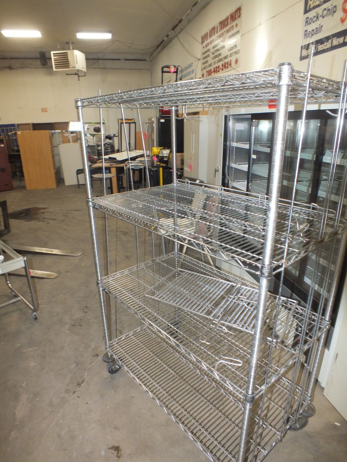 Stainless Steel Metro Rack On wheels