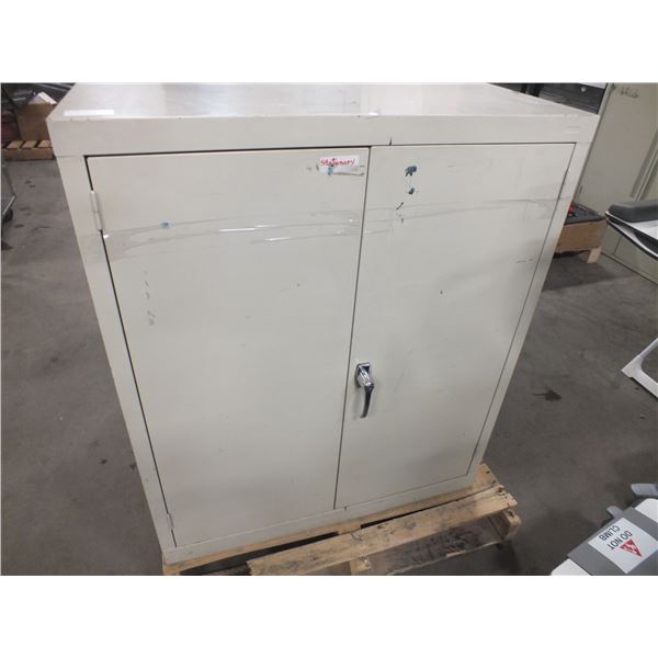 Two 2 Door Metal storage Cabinets